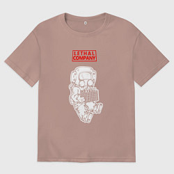 Мужская футболка оверсайз Lethal Company: Worker