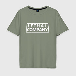 Мужская футболка оверсайз Lethal Company: Logo