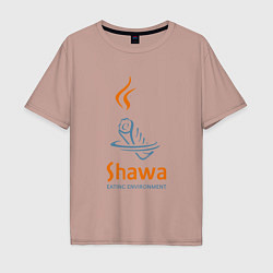 Мужская футболка оверсайз Shawa eating environment