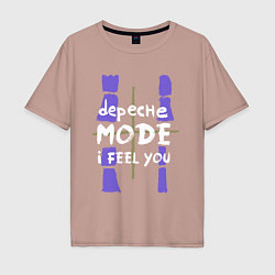 Мужская футболка оверсайз Depeche Mode - I feel you single