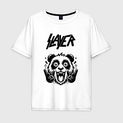 Мужская футболка оверсайз Slayer - rock panda
