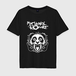Мужская футболка оверсайз My Chemical Romance rock panda