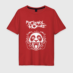 Мужская футболка оверсайз My Chemical Romance rock panda