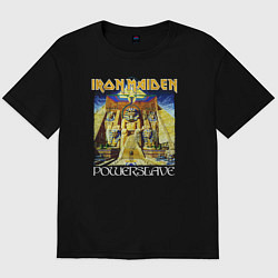 Футболка оверсайз мужская Iron Maiden Powerslave, цвет: черный