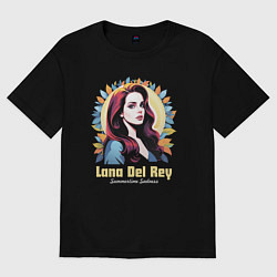 Футболка оверсайз мужская Lana Del Rey Summertime Sadness, цвет: черный