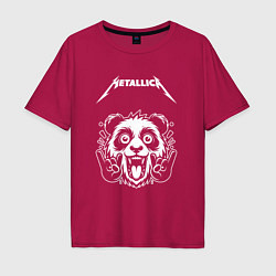 Мужская футболка оверсайз Metallica rock panda