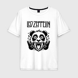 Мужская футболка оверсайз Led Zeppelin - rock panda