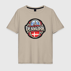Мужская футболка оверсайз Denmark