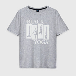 Мужская футболка оверсайз Black yoga