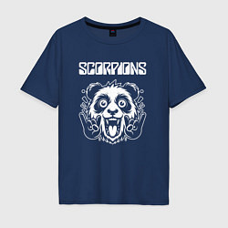 Мужская футболка оверсайз Scorpions rock panda