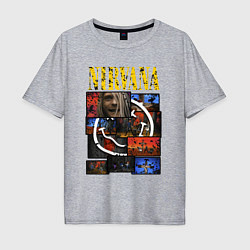 Мужская футболка оверсайз Nirvana heart box