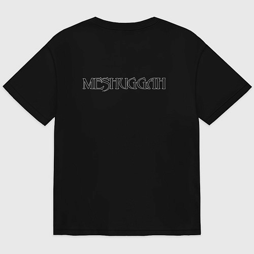 Мужская футболка оверсайз Meshuggah - Nothing / Черный – фото 2