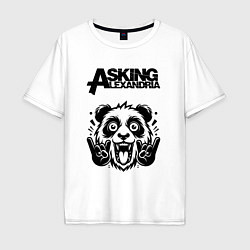 Мужская футболка оверсайз Asking Alexandria - rock panda