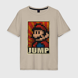 Мужская футболка оверсайз Jump Mario