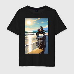 Мужская футболка оверсайз On the beach
