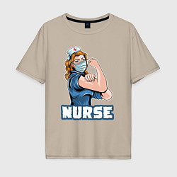 Мужская футболка оверсайз Good nurse