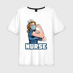 Мужская футболка оверсайз Good nurse