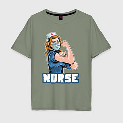 Мужская футболка оверсайз Good nurse