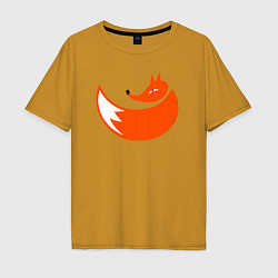 Футболка оверсайз мужская Foxy fox, цвет: горчичный