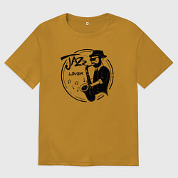 Мужская футболка оверсайз Jazz lover