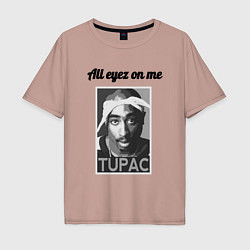 Мужская футболка оверсайз 2pac Art All eayz on me