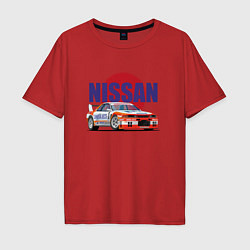 Мужская футболка оверсайз Nissan Skyline GTR 32