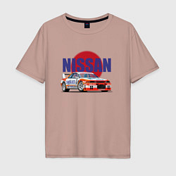 Мужская футболка оверсайз Nissan Skyline GTR 32