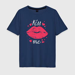 Мужская футболка оверсайз Kiss me