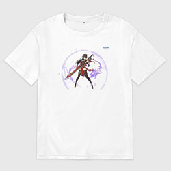 Футболка оверсайз мужская Бэй Доу из Геншин Импакт, цвет: белый