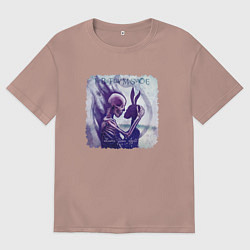 Футболка оверсайз мужская The Birthday Massacre - under your spell, цвет: пыльно-розовый