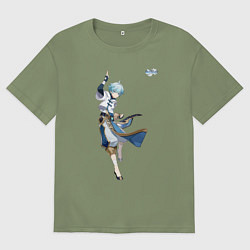 Мужская футболка оверсайз Чун Юнь из Геншин Импакт