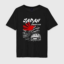 Мужская футболка оверсайз Jupan street life mitsubishi lancer