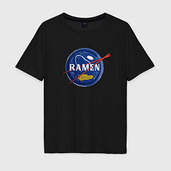 Мужская футболка оверсайз Рамен в стиле NASA