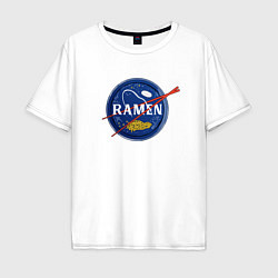 Мужская футболка оверсайз Рамен в стиле NASA