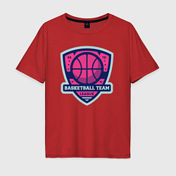 Мужская футболка оверсайз Баскетбольная командная лига