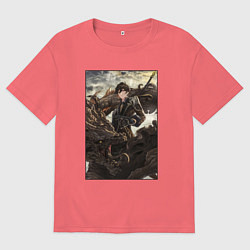 Мужская футболка оверсайз Чжун Ли - дракон