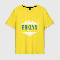 Мужская футболка оверсайз Brooklyn city