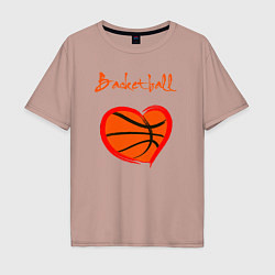 Мужская футболка оверсайз Basket love