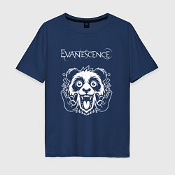 Мужская футболка оверсайз Evanescence rock panda