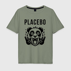 Мужская футболка оверсайз Placebo - rock panda