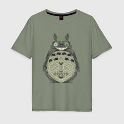 Мужская футболка оверсайз Forest Totoro