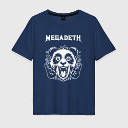 Мужская футболка оверсайз Megadeth rock panda