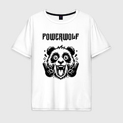 Мужская футболка оверсайз Powerwolf - rock panda