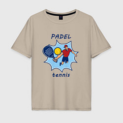 Мужская футболка оверсайз Падел теннис