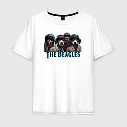 Мужская футболка оверсайз Beatles beagles