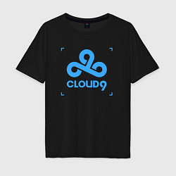 Мужская футболка оверсайз Cloud9 - tecnic blue