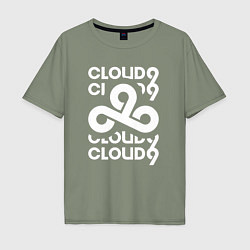 Мужская футболка оверсайз Cloud9 - in logo