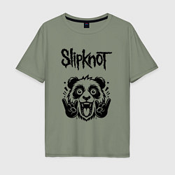 Мужская футболка оверсайз Slipknot - rock panda