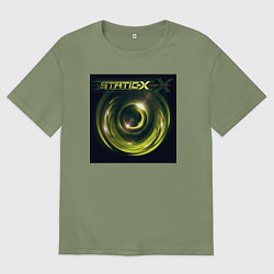 Мужская футболка оверсайз Static-X - Shadow Zone