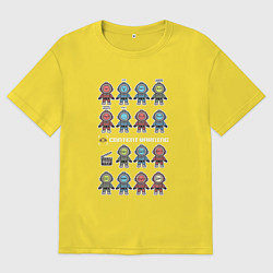 Мужская футболка оверсайз Content Warning team